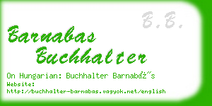 barnabas buchhalter business card